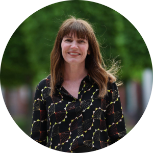 Headshot of Steph Donnelly taken on the University of Liverpool campus