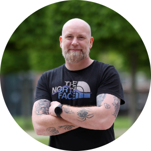 Headshot of Patrick Clancy taken on the University of Liverpool campus