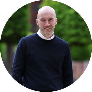 Headshot of Stephen Kehoe taken on the University of Liverpool campus