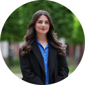 Headshot of Charlotte Glover taken on the University of Liverpool campus