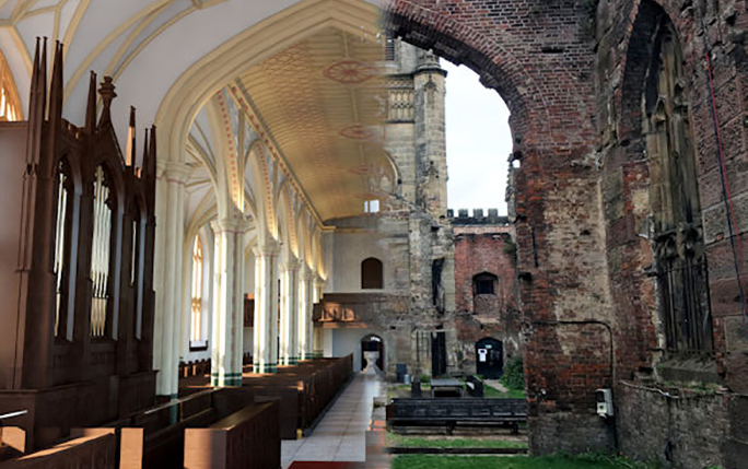 Bombed out Church