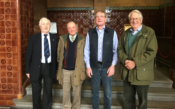 Class mates from the Class of 1960 Vets stand smiling