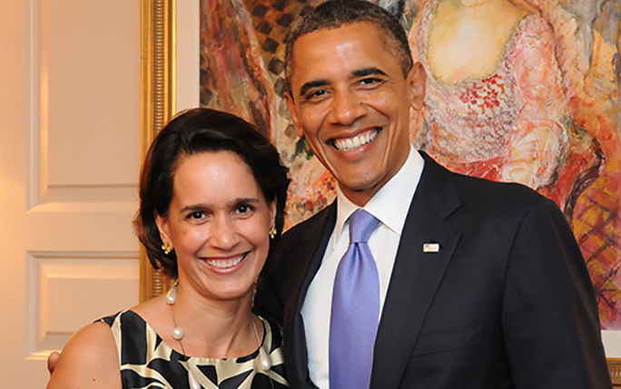 Wendy Beetlestone and Barack Obama