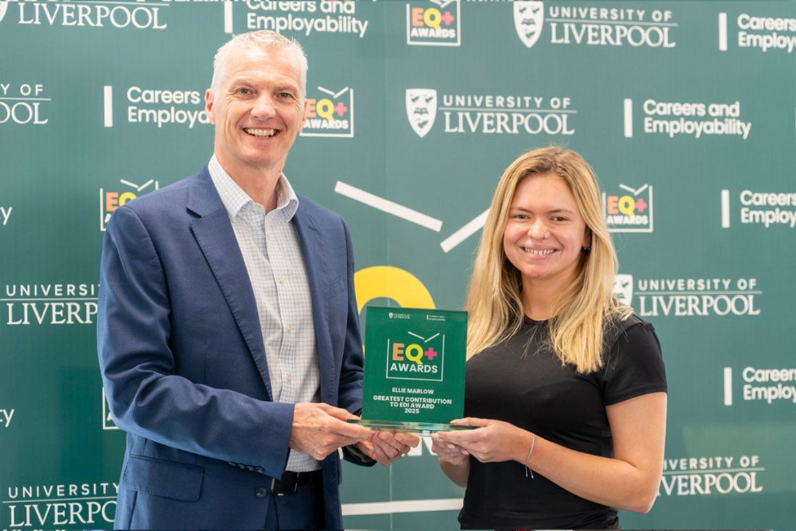 person accepting an award from another person