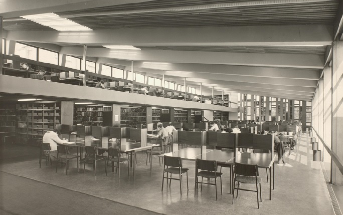 A241 Arts Reading and Lecture Rooms Interior by courtesy of the University of Liverpool Library