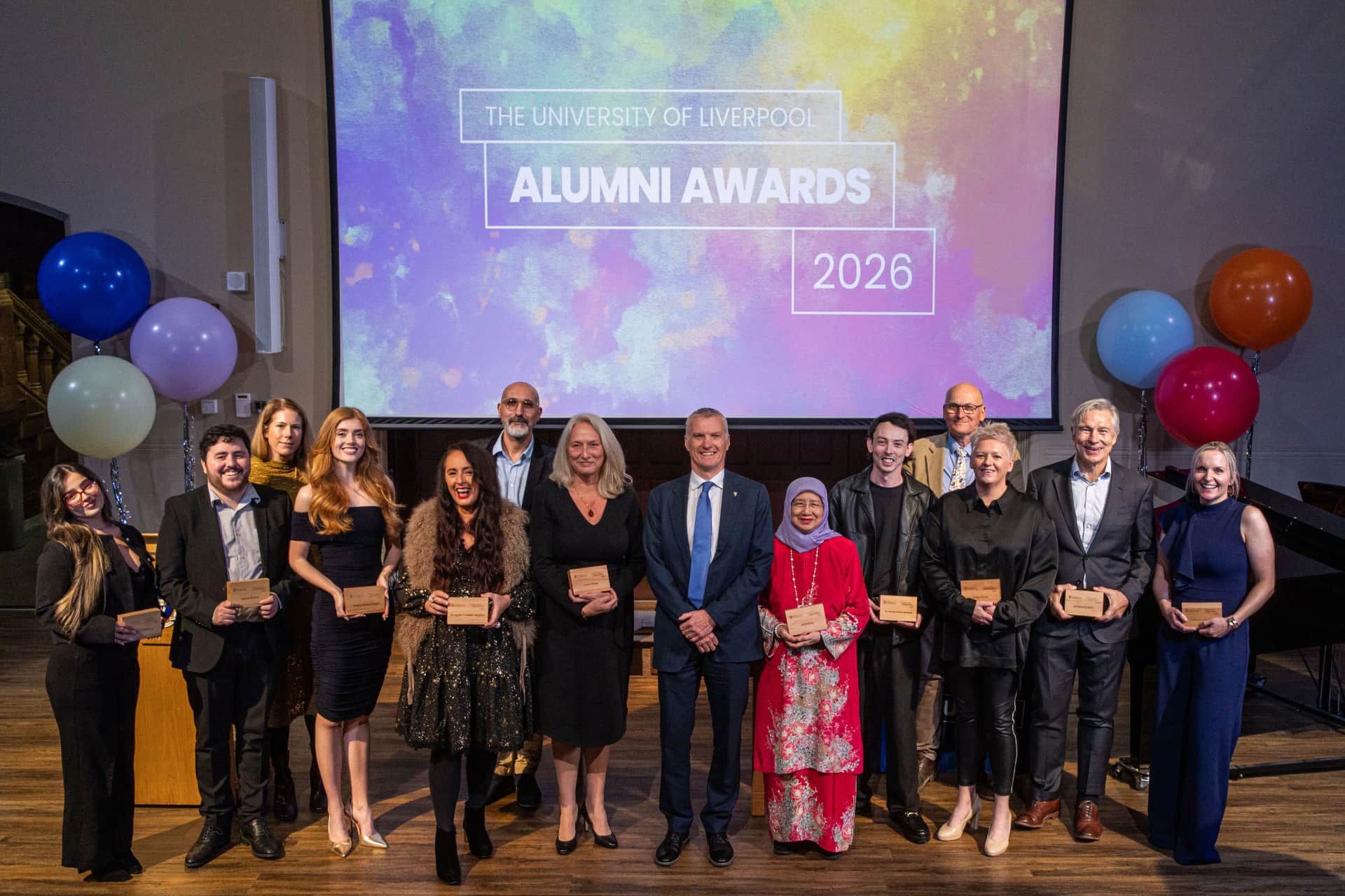 Alumni Awards winners at the 2026 ceremony