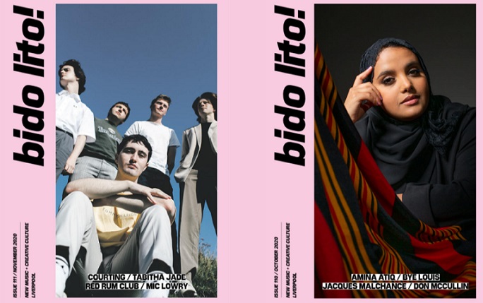 Two images of Bido Lito front covers from previous months