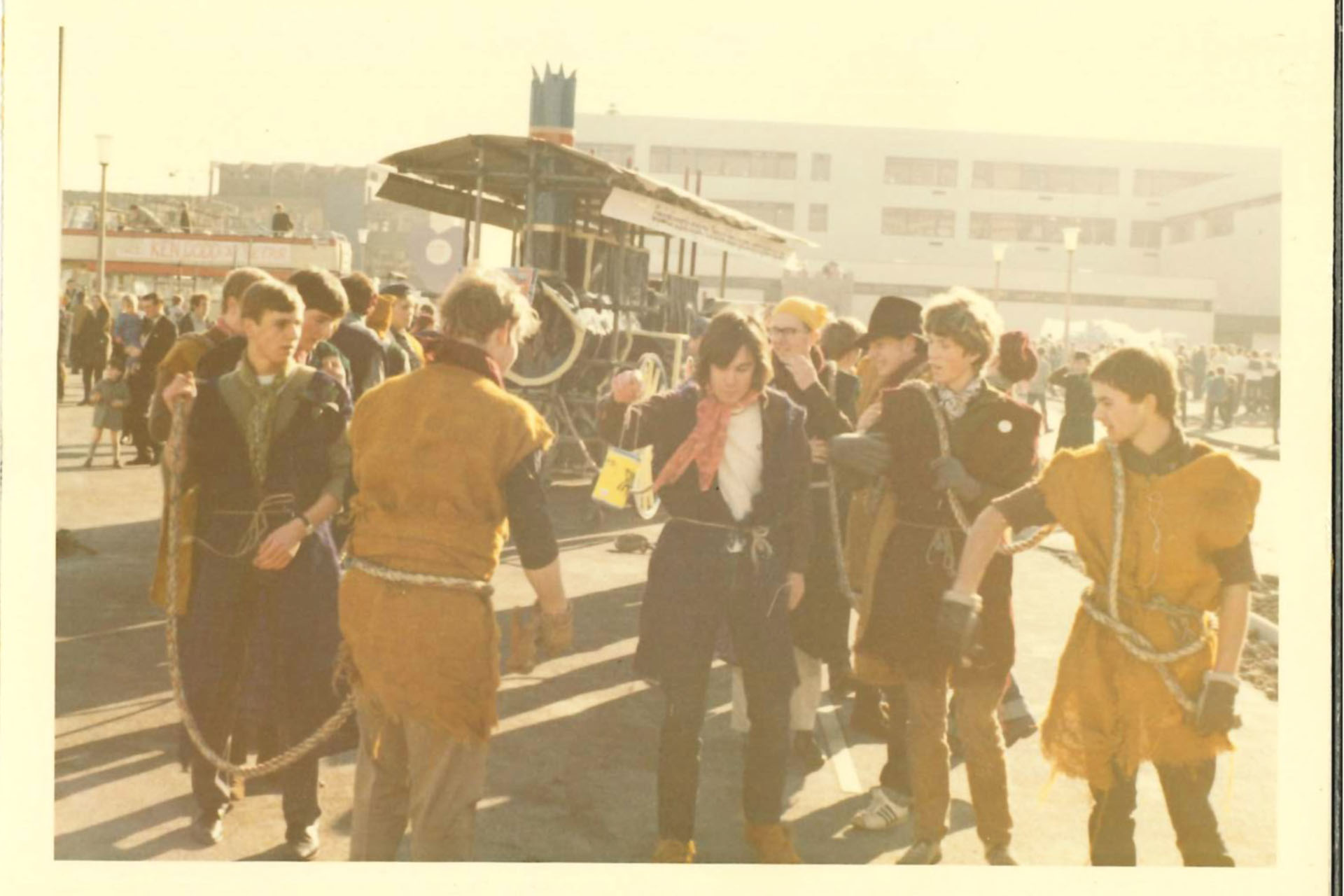 Group of people at a parade