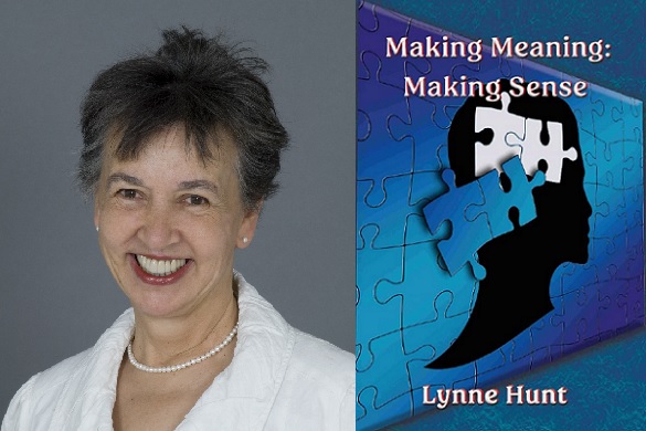 Lynne Hunt and the cover of her new book