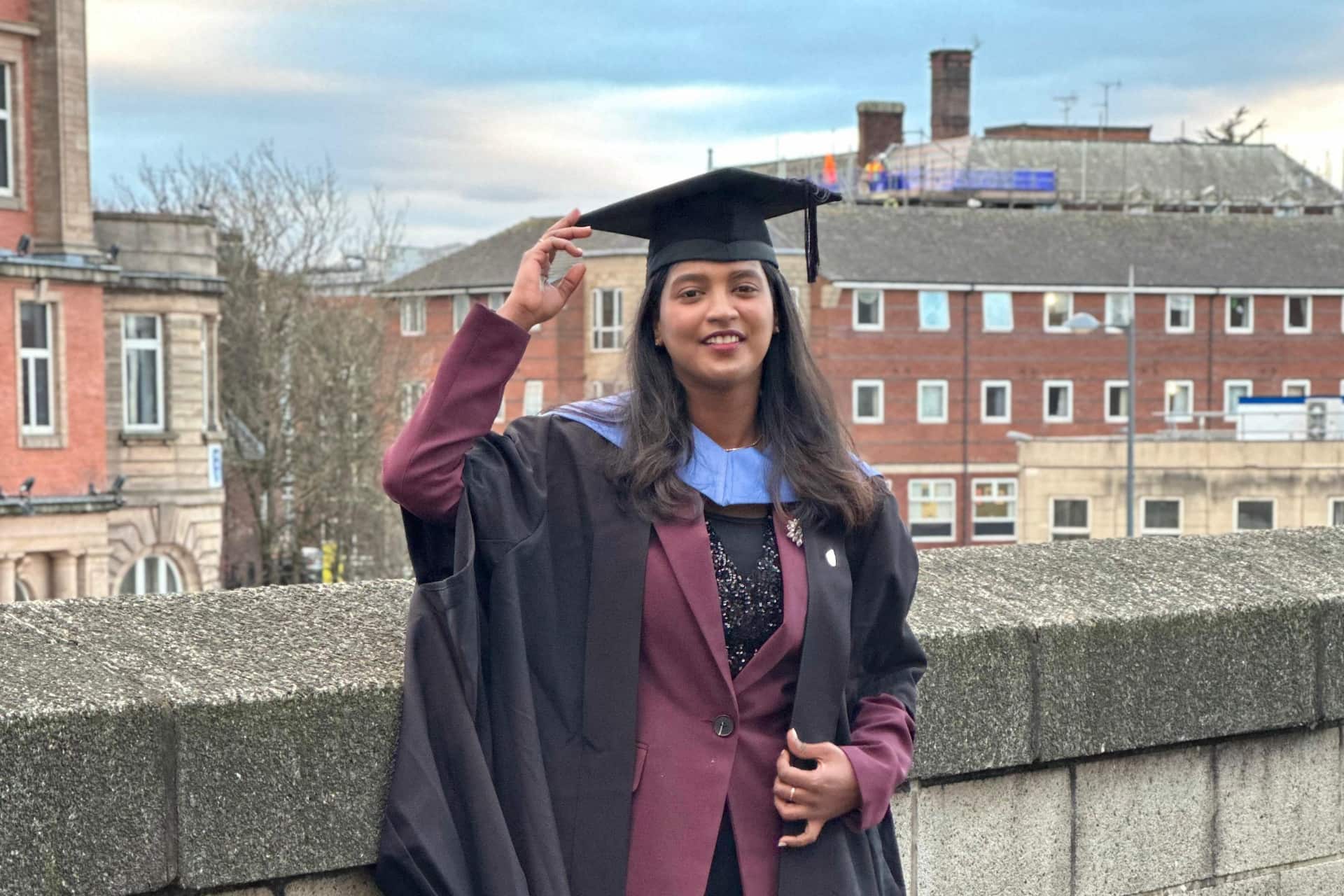 Person on their graduation day