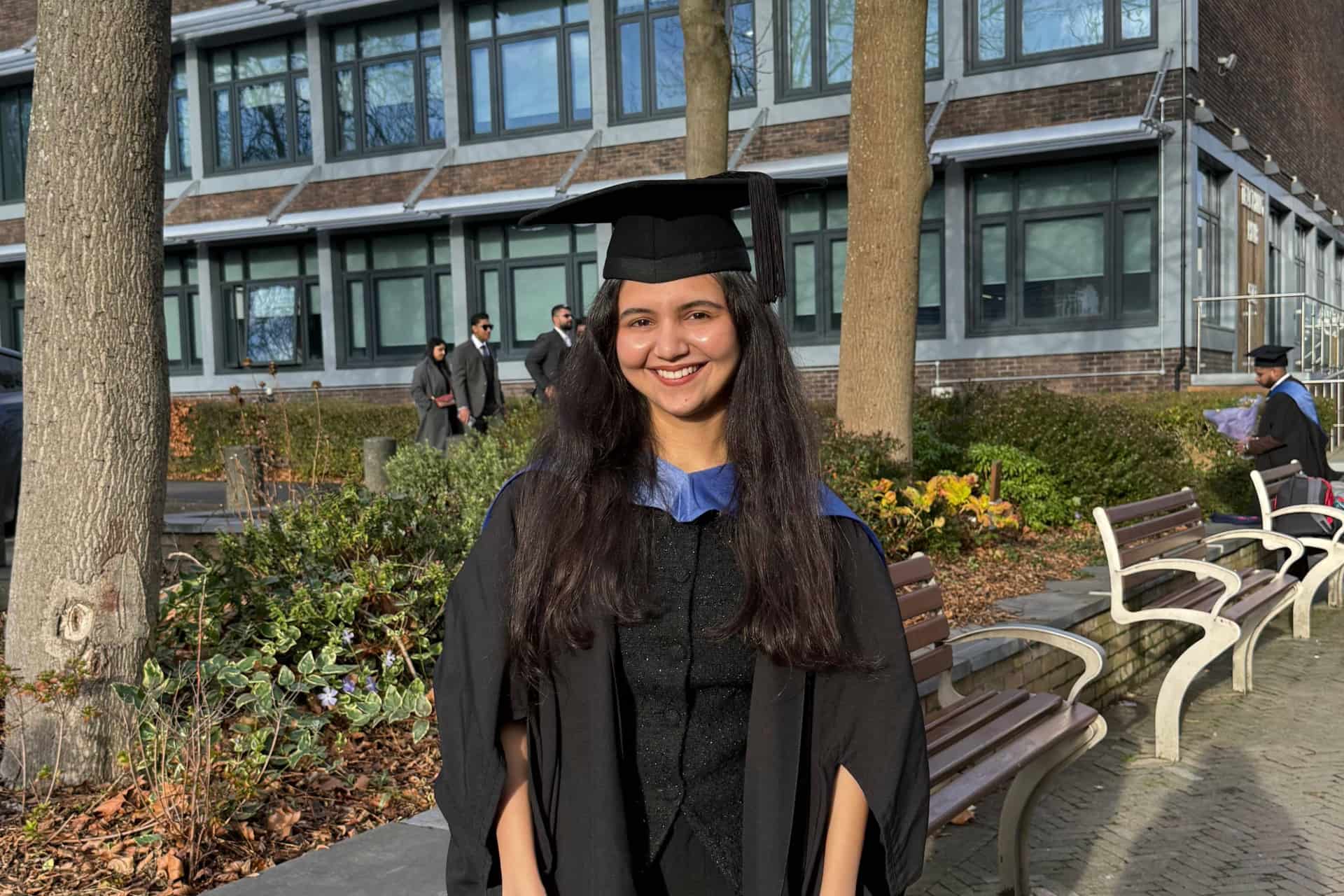 Person at their graduation