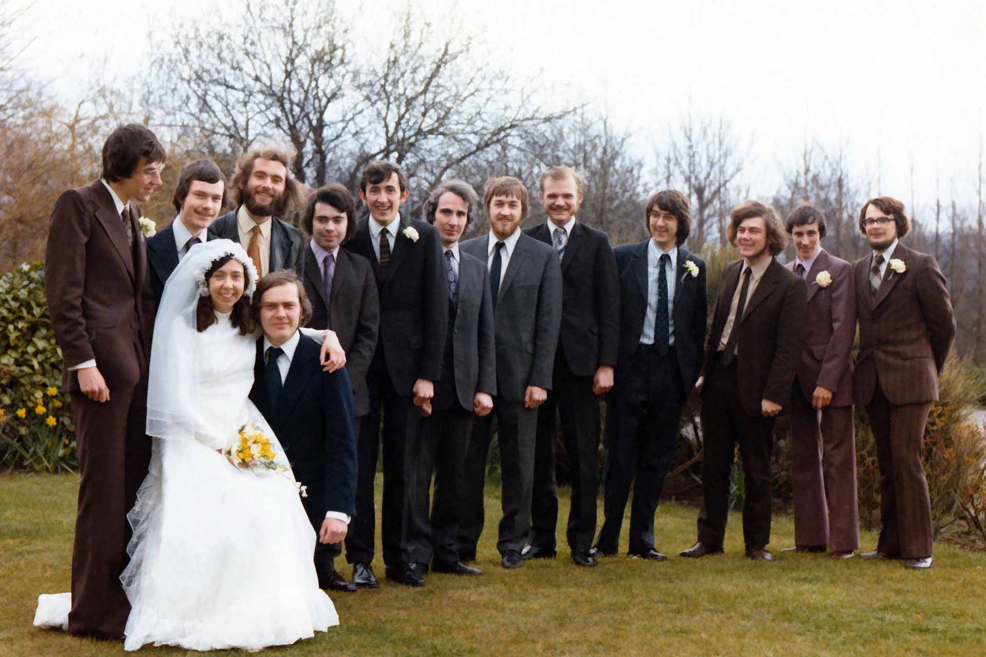 1970s wedding