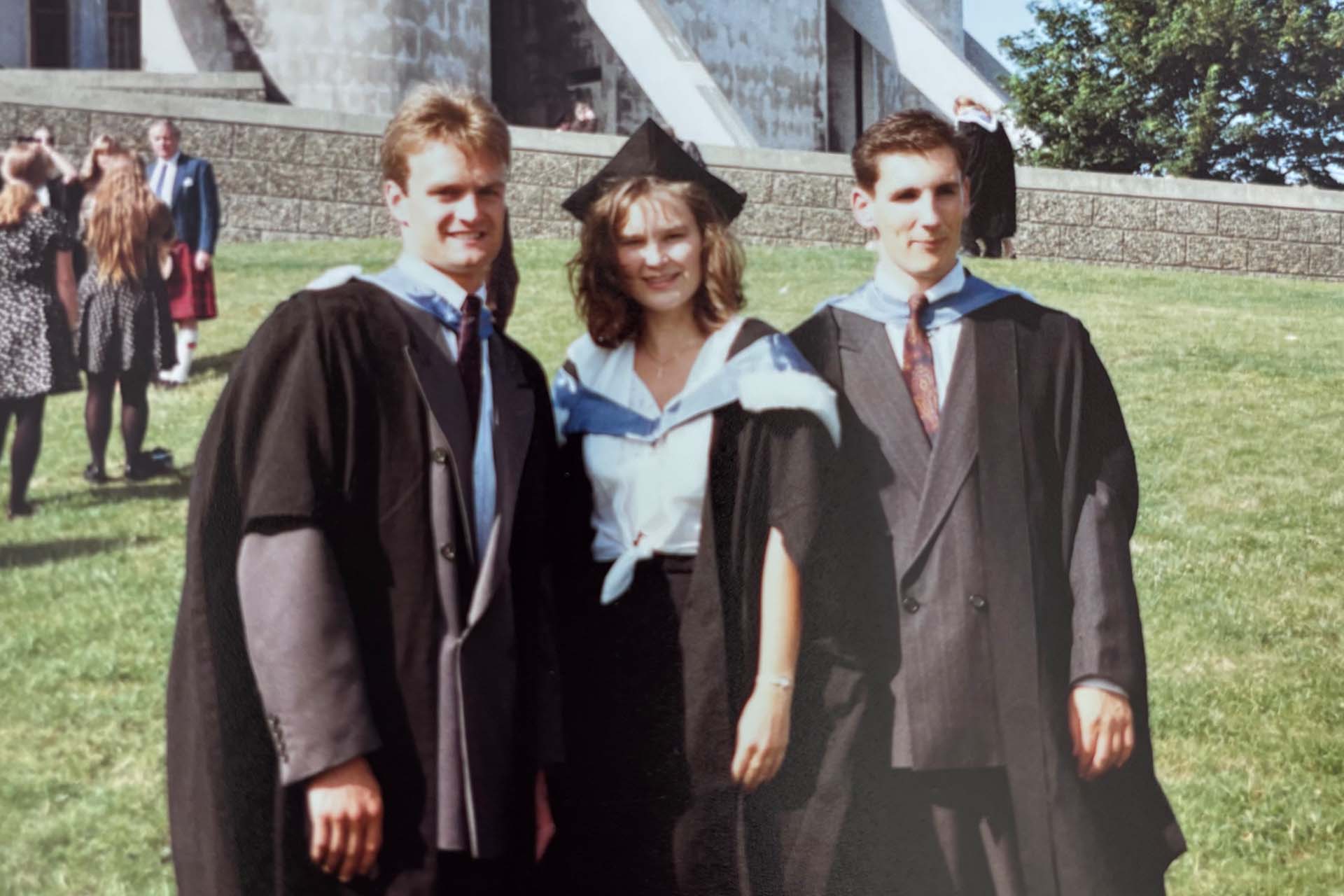 graduates in academic dress