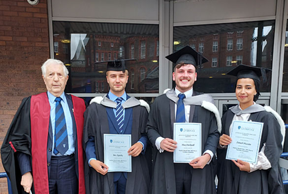 Group photo of Ron Jones with 2022 prize winners