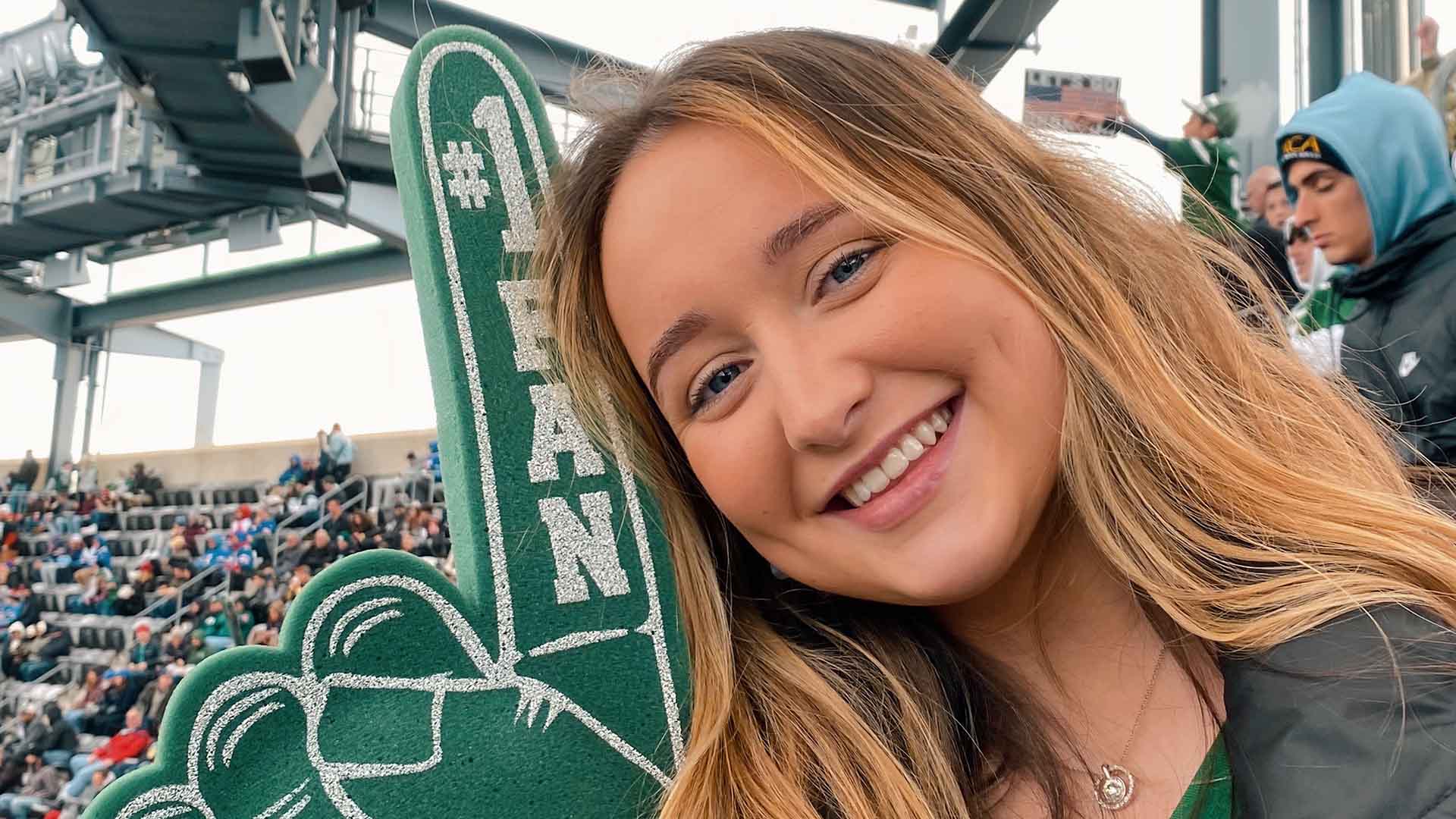 Image of a person at a sporting game