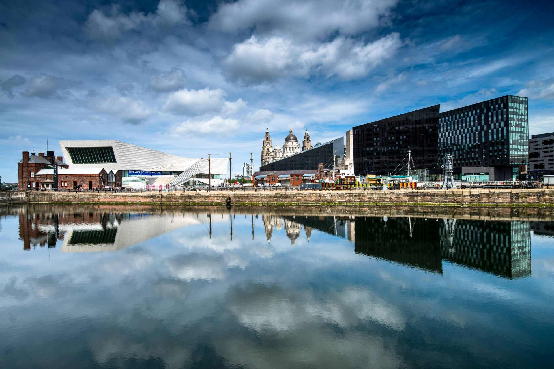 Liverpool docks view