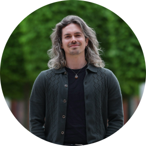 Headshot of Ed Keeble taken on the University of Liverpool campus
