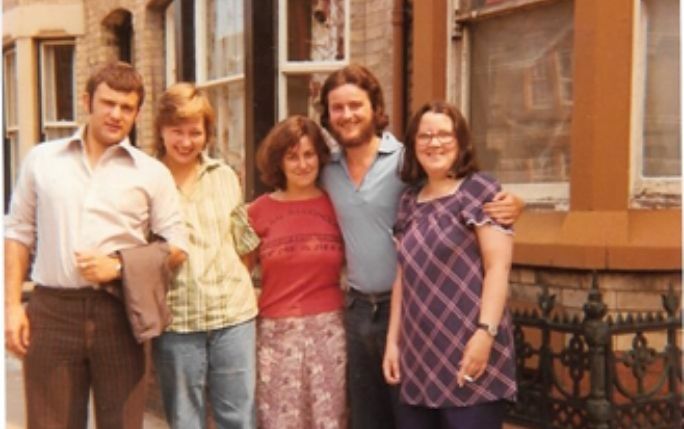 The History Gang outside their Jubilee Drive house 