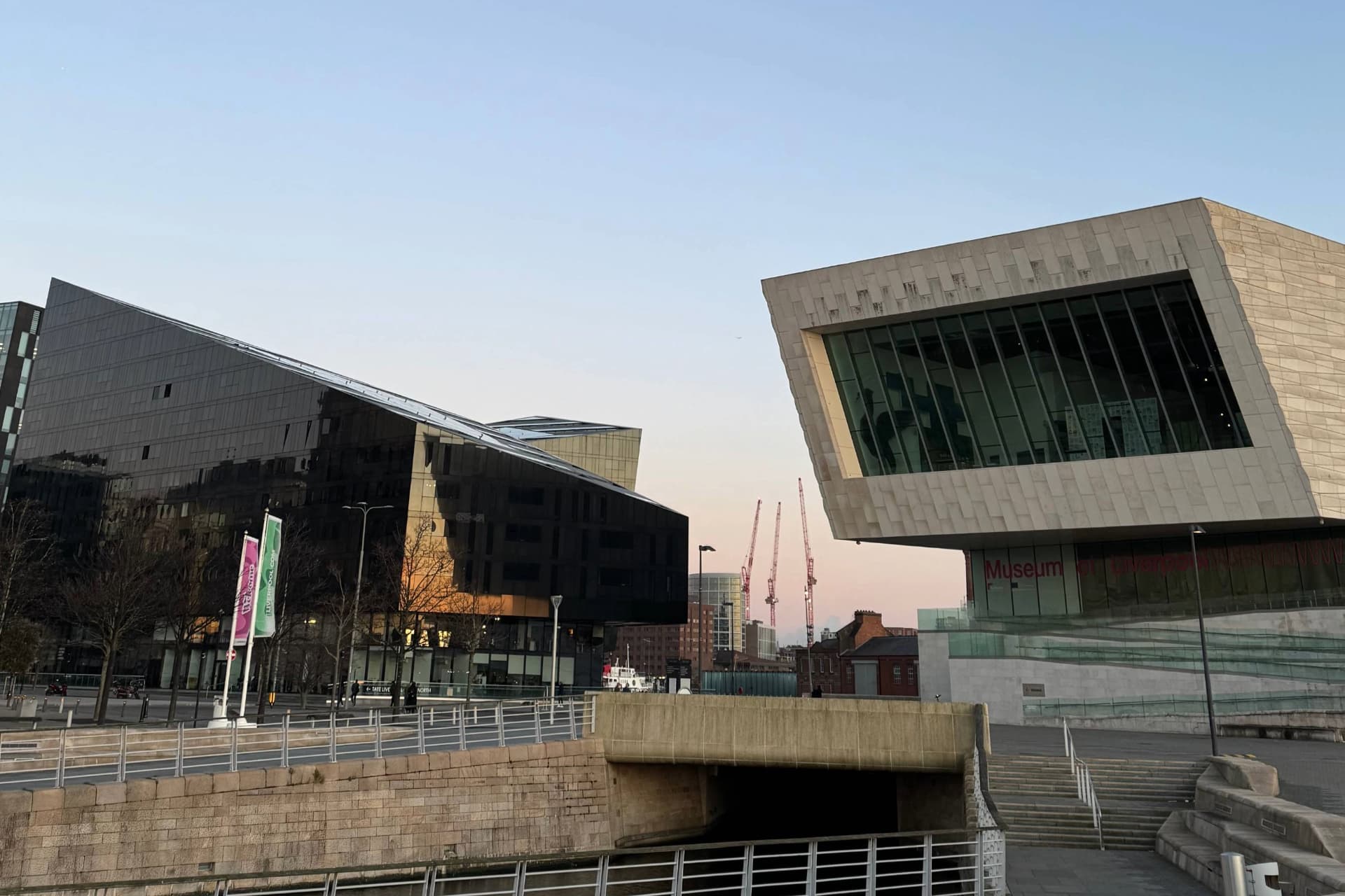 Image of two building on the Liverpool Docks