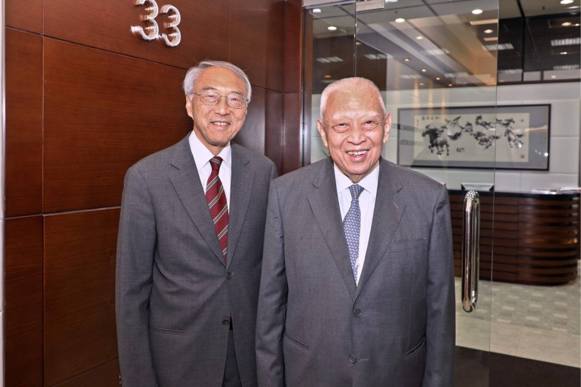 CC Tung on the right and brother Dr CC Tung on the left