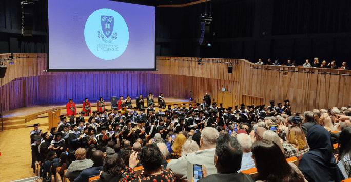School of Medicine graduation ceremony at the Tung Auditorium