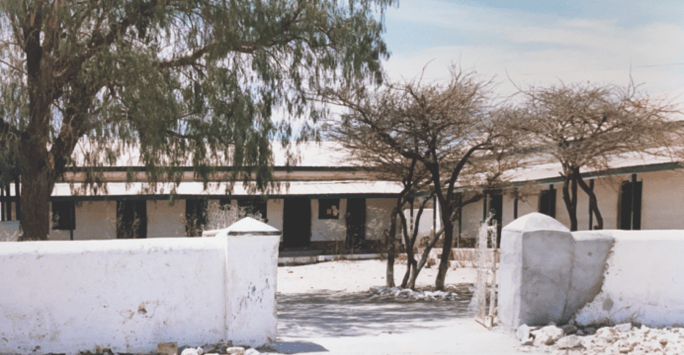 hospital facade in Somalia